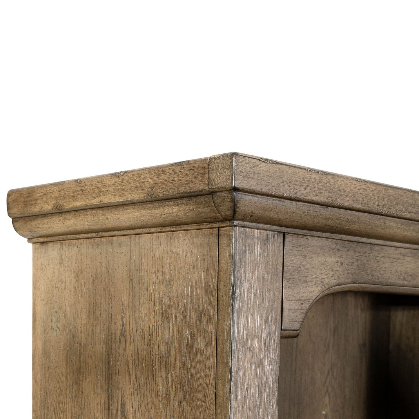 Americana Farmhouse - Credenza Hutch - Dusty Taupe