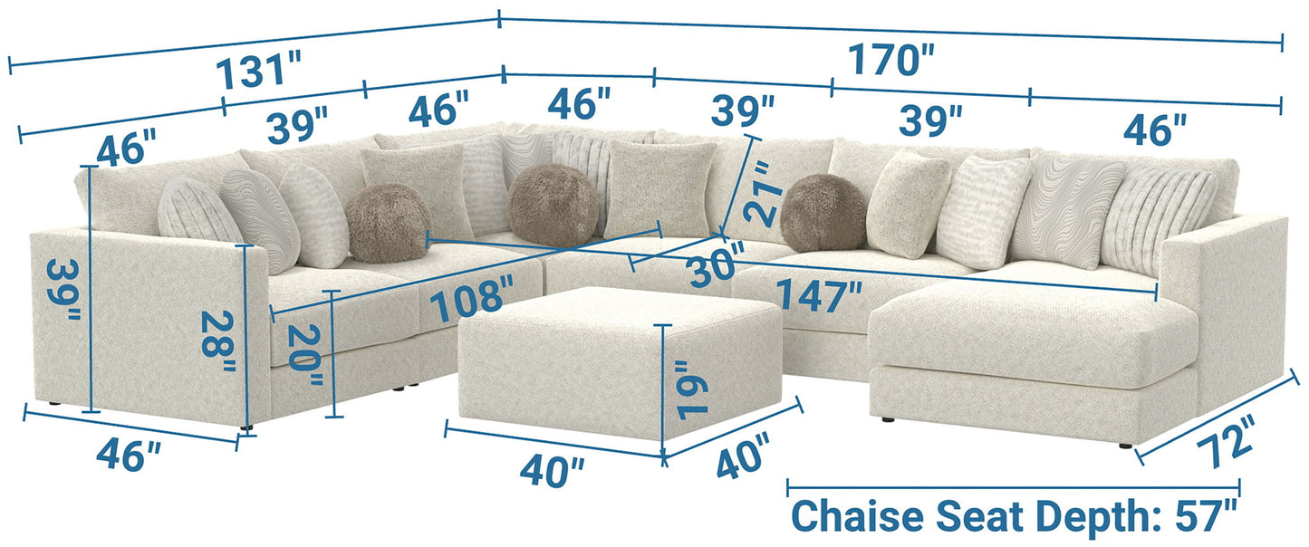 Ritzy - Modular Sofa And Included Cocktail Ottoman