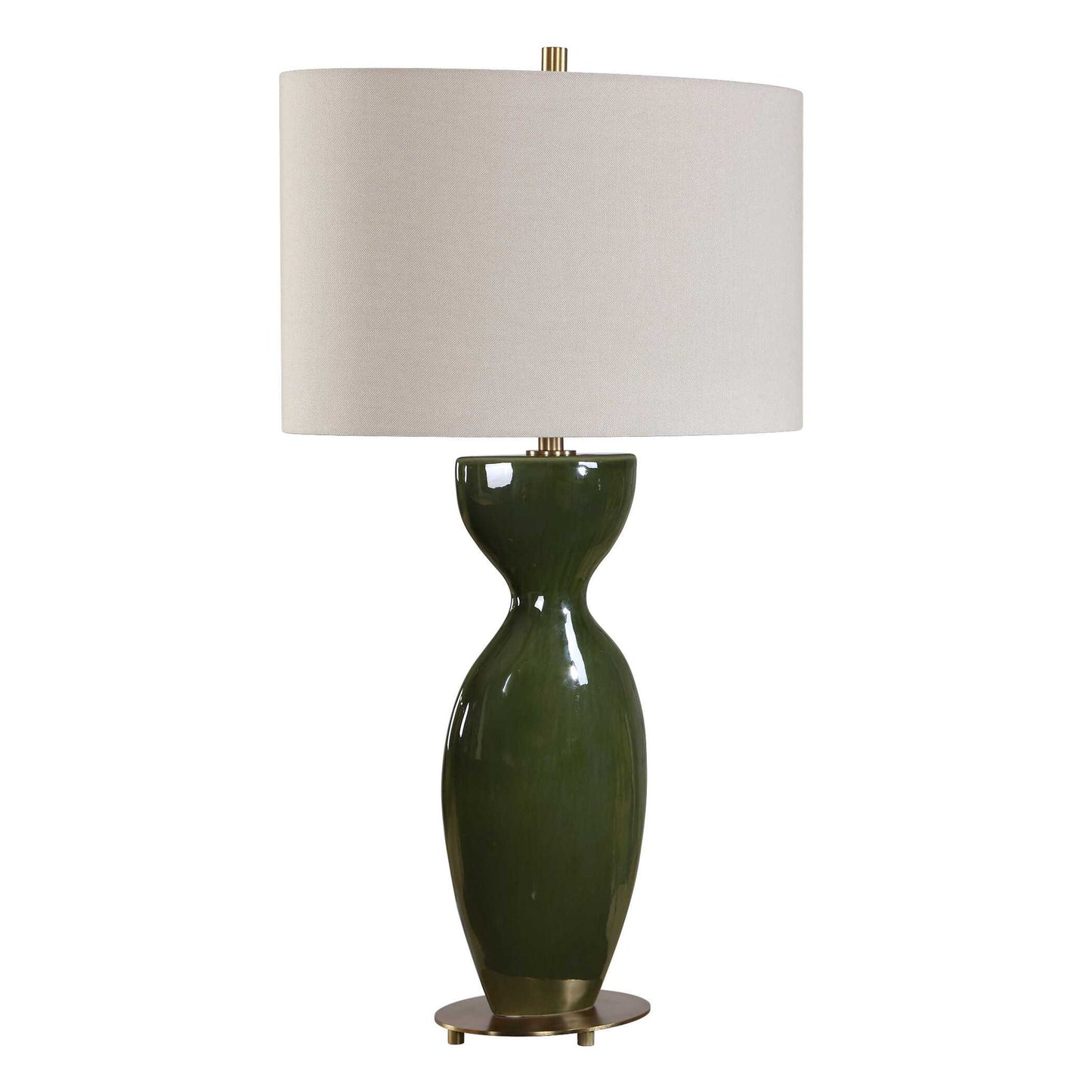 Curhan - Glaze Table Lamp - Green