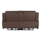 Beckham - Loveseat With Console P2 & ZG - Brown