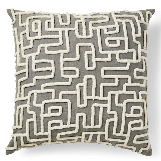 Labyrinth - Pillow - Gray