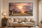Blush Orchard Hand-Embellished Canvas In Frame - Pink / Gold