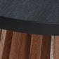 Kallari - Round End Table - Warm Brown / Black