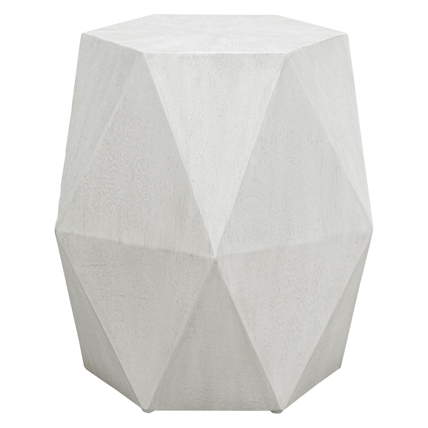 Volker - White Geometric Accent Table