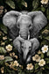 Gentle Giants Haven - 32" x 48" Framed Wall Art - Dark Gray