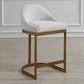 Ira - Counter Stool - Gold / Ivory