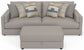 Trevor - Extra Deep Oversized Sofa With Included Storage Cocktail Ottoman