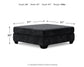 Lavernett - Oversized Accent Ottoman - Charcoal