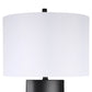Monolith Aura Metal & Marble Table Lamp (Set of 2) - Matte Black / White Marble