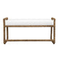Araiza - Fabric Bench - Brown / White