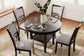 Langwest - Dining Room Table Set (Set of 5) - Brown