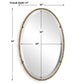 Twisted Branch - Oval Mirror - Gold