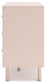 Wistenpine - Six Drawer Dresser - Blush