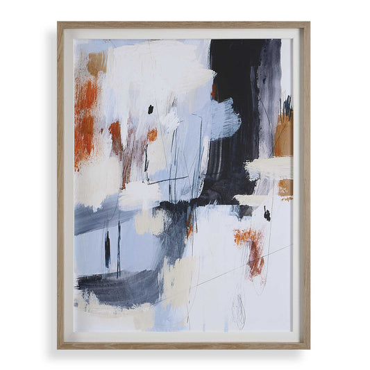 Variant - Abstract Framed Print - Blue