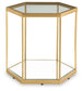 Veerwick - Accent Cocktail Table - Gold Finish