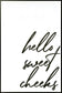 "Charming Greeting" Canvas In Frame - Black / White