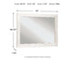 Paxberry - Bedroom Accent Mirror - Whitewash
