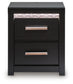 Brizmore - Two Drawer Night Stand - Black