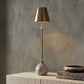 Jaycee - Dark Travertine Buffet Lamp - Brass / Gold / Gray