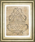 Letter Crest I Vintage V2 By Wild Apple Portfolio - Framed Print Wall Art - Beige