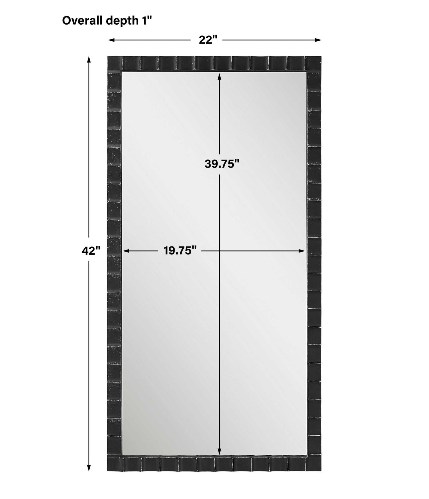 Dandridge - Industrial Mirror - Black