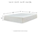 Chime 12 Inch Memory Foam - California King Mattress - 12-inch - White