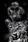 Azure Gaze Duo - 40" x 60" Framed Wall Art - Black