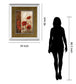 Wild Poppies I By Conrad Knutsen - Mirror Framed Print Wall Art - Light Brown