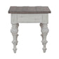 River Place - End Table - Riverstone White & Tobacco