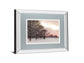 Rosy Sunset By Frank Assaf - Mirror Framed Print Wall Art - Gray