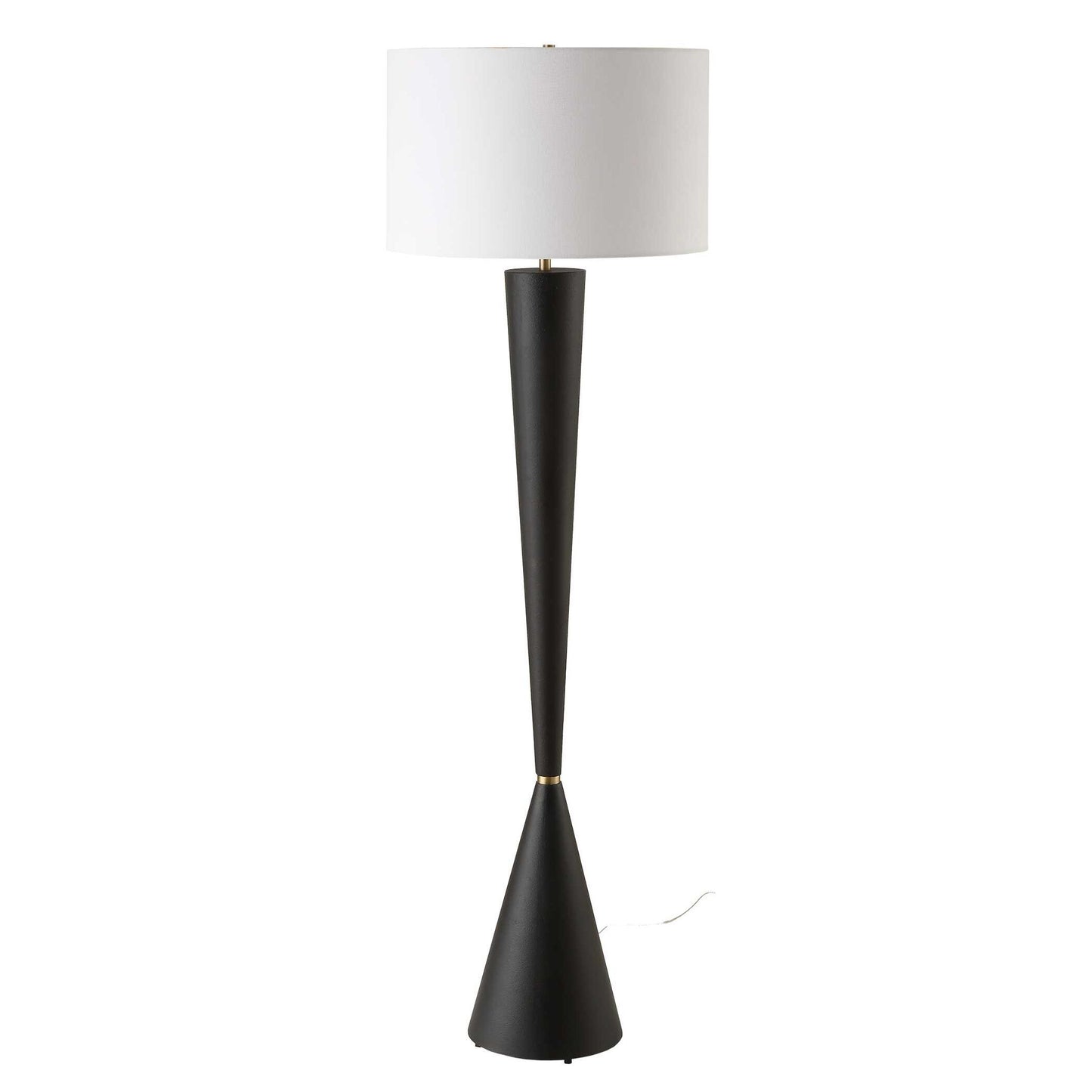 Layla - Black Tapered Floor Lamp