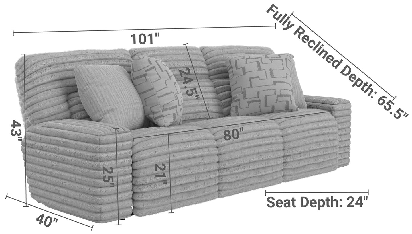 Lynx - Power Reclining Sofa With Zero Gravity