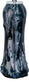 Tidal Elegance Art Glass & Crystal Table Lamp (Set of 2) - Deep Sea Swirl / Clear Crystal