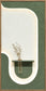 Verdant Niche II Hand-Painted LED Art In Frame - Green / Ivory