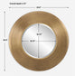 Contessa - Round Mirror - Gold