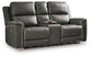 Bleckley - Power Reclining Loveseat With Console / Adjustable Headrest