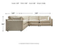 Elyza - 5 Piece Sectional