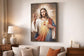Sacred Bloom II Hand-Embellished Canvas In Frame - Black / Gold