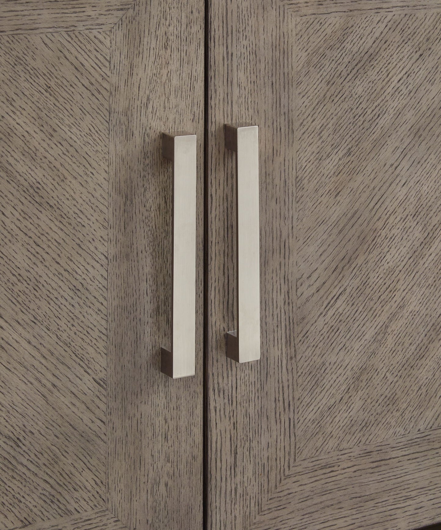 Loyaska - Extra Large TV Stand - Grayish Brown / White