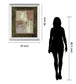 Lily Silhouette By Various - Mirror Framed Print Wall Art - Light Brown