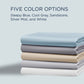 Linens - Tempur Luxe Egyptian Cotton Sheet Set - Cool Gray