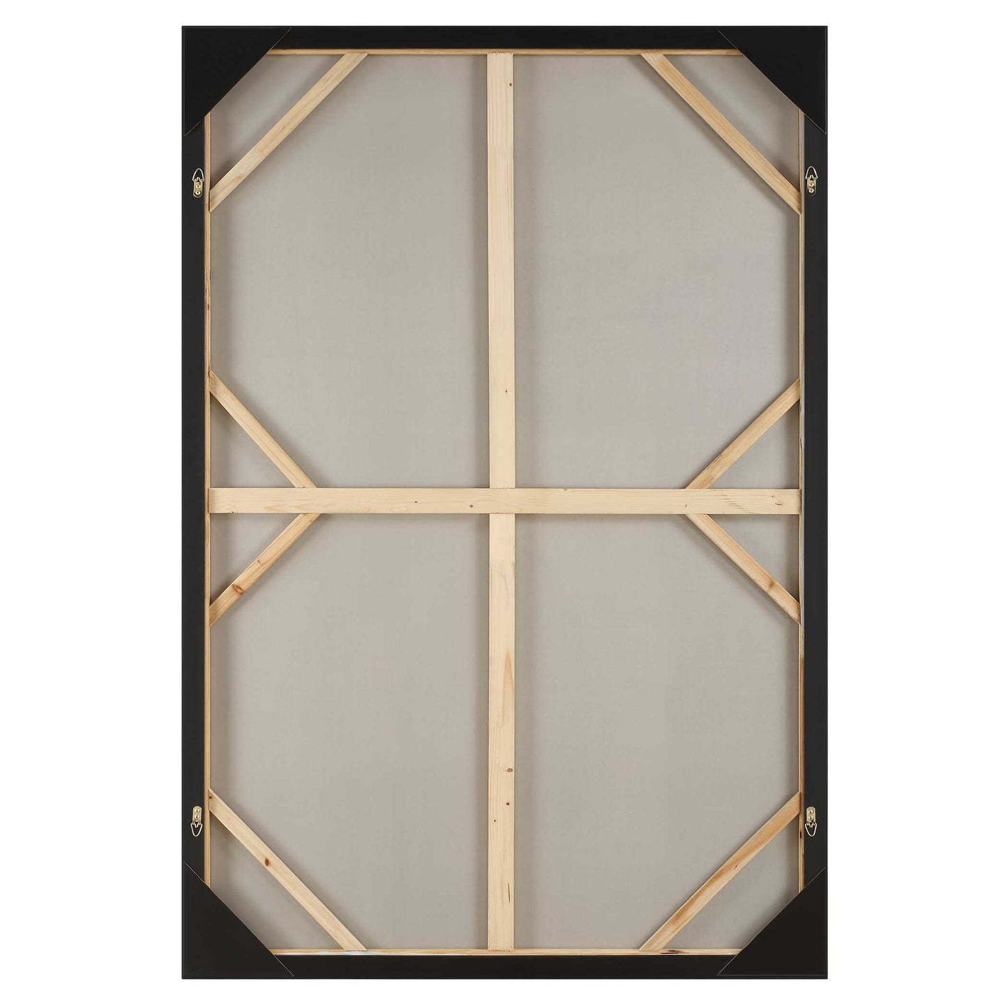 Fair Trade - Geometric Abstract Art - Black / Brown / Gray / Green