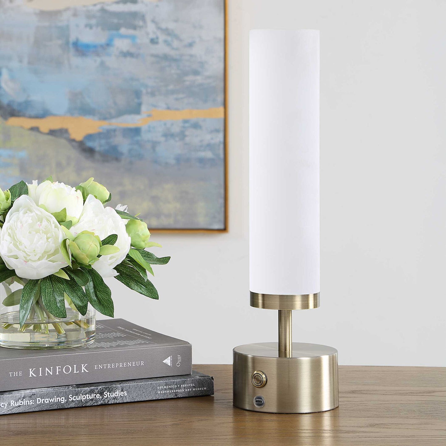 Auden - Rechargeable LED Accent Lamp - Brass,Gold