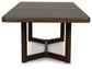 Dilenno - Rectangular Dining Room Extension Table - Dark Brown