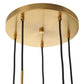 Vanier - 5 Light Cluster Pendant - Gold