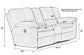 Reyes - Lay Flat Reclining Console Loveseat With Storage & Cupholders