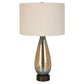 Baltic - Teardrop Glass Table Lamp - Dark Brown