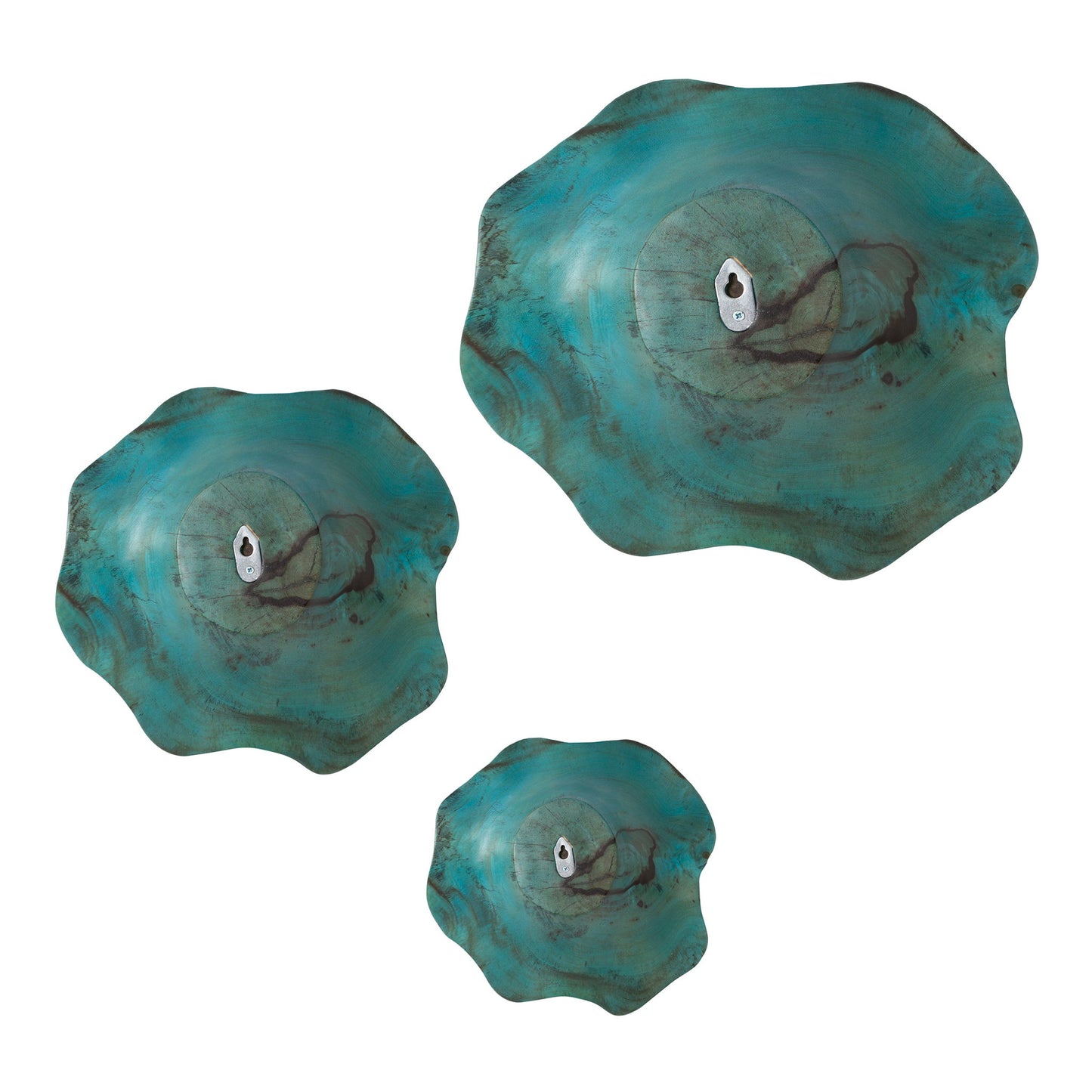 Teo - Wood Wall Art (Set of 3) - Light Blue