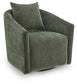 Leastow - Swivel Accent Chair - Loden