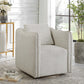 Corben - Swivel Armchair - Silver